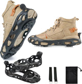 Anti-Slip Ice Spikes with 30 Teeth Strong Grip Size 41-46 Black 1 Pair