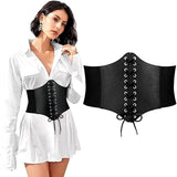 Women's Waist Cincher Corset Belt - 83cm Size M Black - Adjustable Slimming Body Shaper