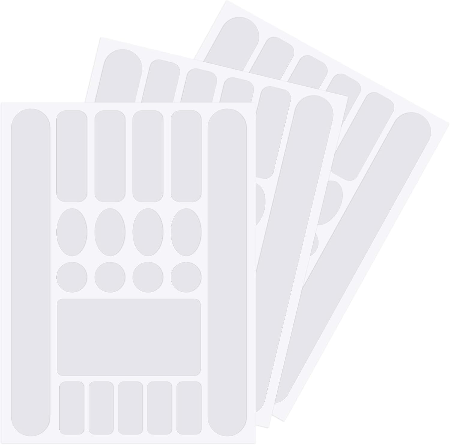 Bike Frame Protection Kit 3 Pieces Clear Anti-Scratch Invisible Protection Film White