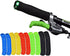 Silicone Bike Handlebar Grips Set 75x12mm Black Red Green Blue Yellow 5 Pairs Universal Fit