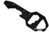 Multifunctional Can Opener Multitool - 1 Piece - Black - Includes Can Opener Hex Key Screwdriver & Ruler - Stainless Steel Pocket Tool for Daily Use