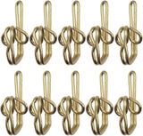Curtain Hooks 3x1cm Gold Metal Clips Pack of 100 Heavy Duty Curtain Runners Hangers for Window Curtain Installation