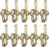 Curtain Hooks 3x1cm Gold Metal Clips Pack of 100 Heavy Duty Curtain Runners Hangers for Window Curtain Installation