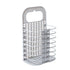 Collapsible Laundry Hamper - Foldable Space-Saving Design - Ideal for Bathroom & Small Spaces - Includes Self-Adhesive Hook - Grey - Set of 1