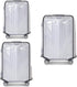 3 Pack Transparent PVC Suitcase Cover - Waterproof Luggage Protector with Velcro Closure for 20 24 28 Inch Suitcases