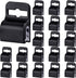 20 Black Card Holder Clips for ID Cards & Access Passes