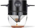 Reusable Stainless Steel Pour Over Coffee Dripper Filter Holder for Sustainable Slow Coffee at Home & Travel Black
