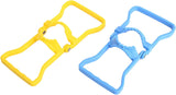 2 Pack Blue and Yellow Water Jug Handle with 5 Gallon Water Bottle Cap Heavy Kettle Clamp
