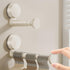 2 Pack Telescopic Rod Suction Cup Hanger Holder Wall Mounted Clothes Organizer