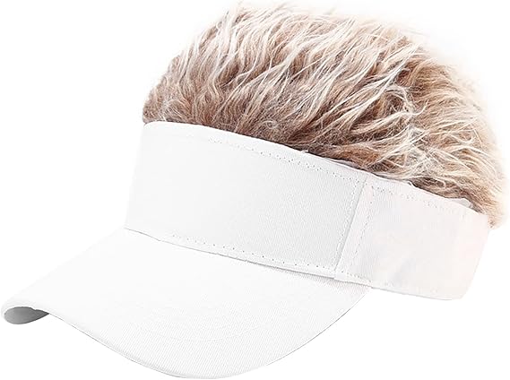 Winter Beanie with Funny Wig - Adjustable Novelty Cap for Festivals & Carnivals - Unique Gift Idea