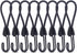 8 Pack DIY Anti-Scratch Hooks with Reflective Cord for 8mm Elastic & Bungee Cord - Ideal for Camping Trailer Bicycle