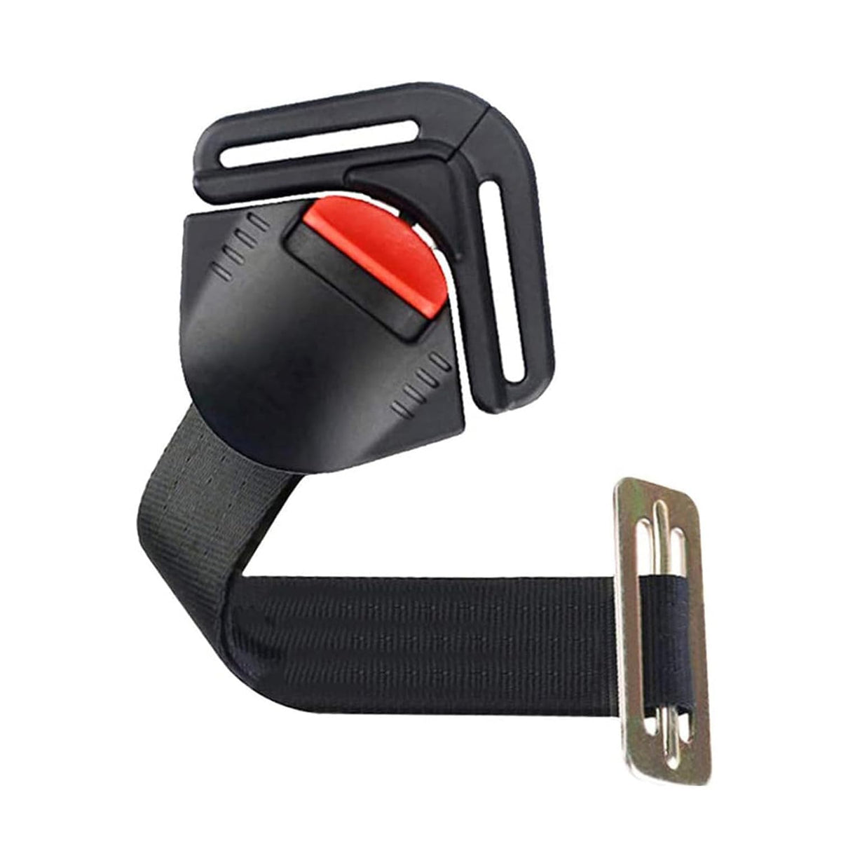 Universal Child Car Seat Safety Lock Replacement for 5-Point Harness - Black - Buggy & Baby Seat Compatible - 1 Pack