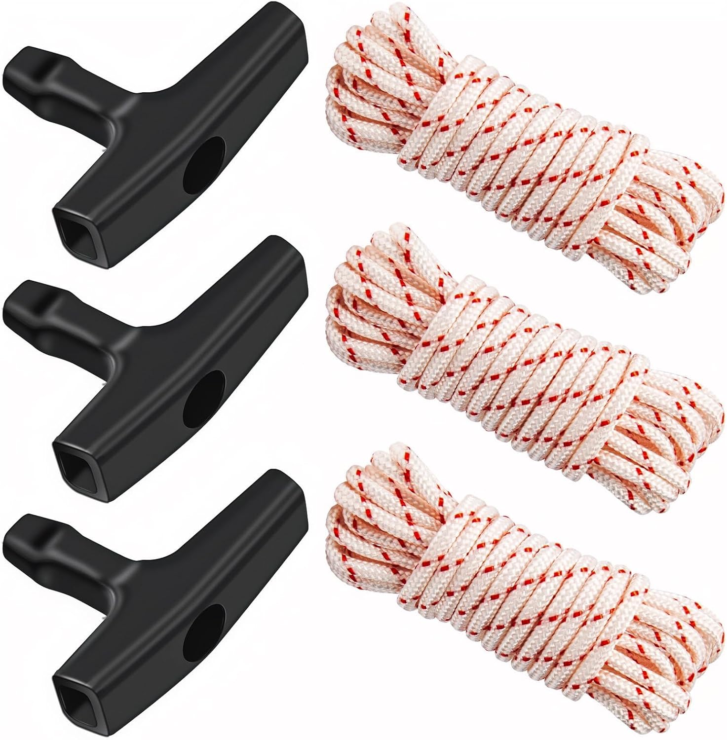 3-Piece 3m Trekking Pole Set with Handle for Lawnmower Dynamo