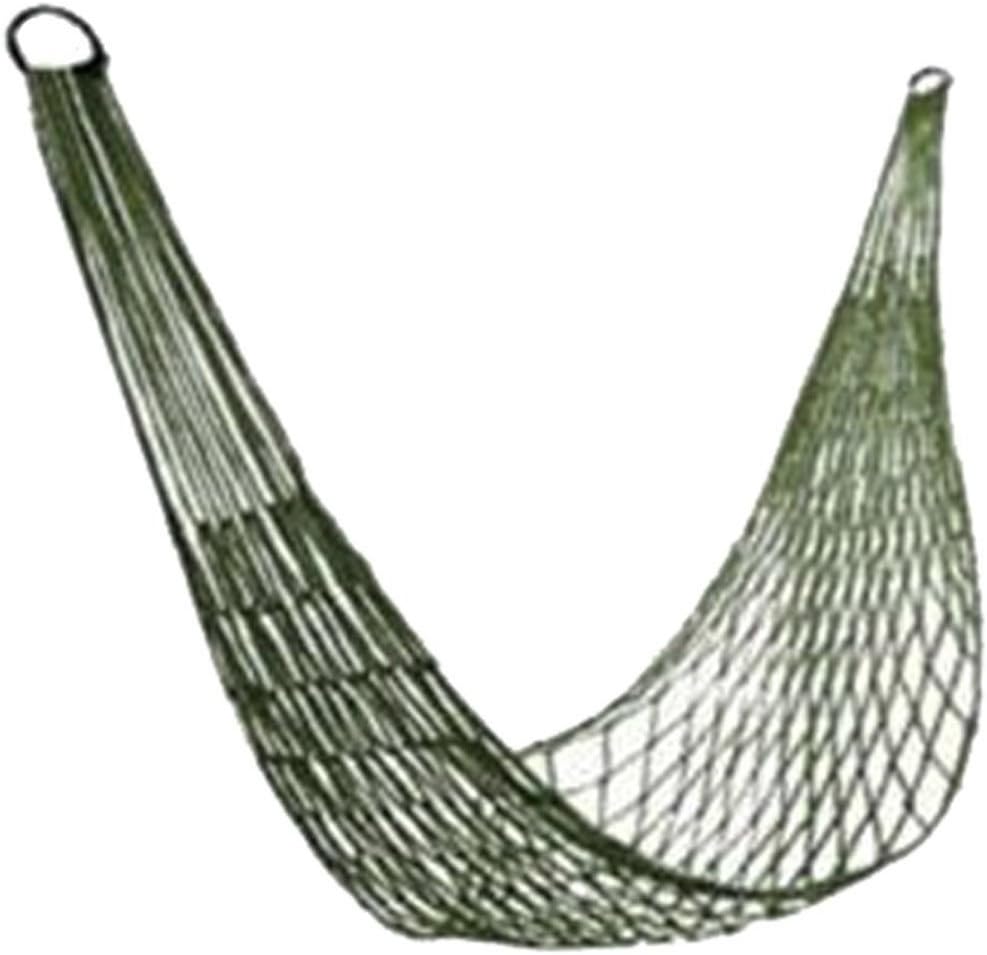 Green Nylon Hammock Net Breathable Mesh Lightweight Portable Quick-Drying for Camping Garden Travel 1 Piece