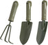 3-Piece Garden Tool Set - Carbon Steel - Ergonomic Handles - Garden Tools for Planting and Soil Cultivation