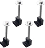 4 Pack Aluminium Tie Down Clamps No Drilling Universal Mounting Hardware Toolbox Fasteners