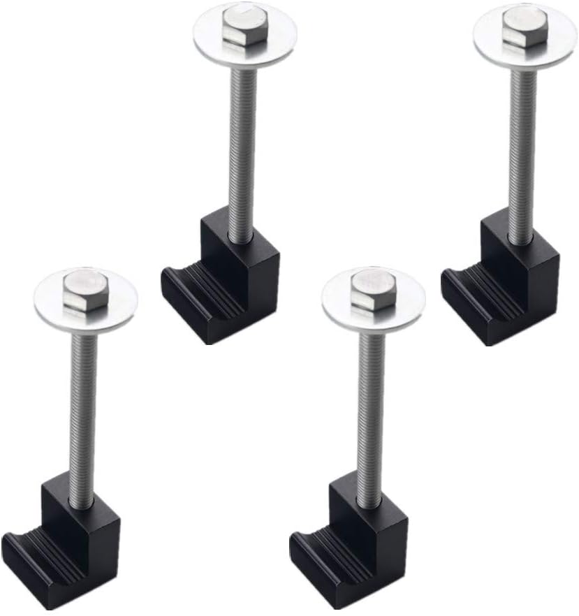 4 Pack Aluminium Tie Down Clamps No Drilling Universal Mounting Hardware Toolbox Fasteners