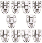 10 Pack Silver Hasp Locks 59mm with Screws Universal Chest Hardware Secure Locking Solution