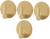 Self-Adhesive Wall Hooks 4 Pack Striped Design Beige for Bathroom Kitchen Bedroom