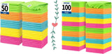 Microfiber Cleaning Cloth, 50 Pack Cleaning Rags& Microfiber Cleaning Cloth Bulk, 100 Pack Shop Towels