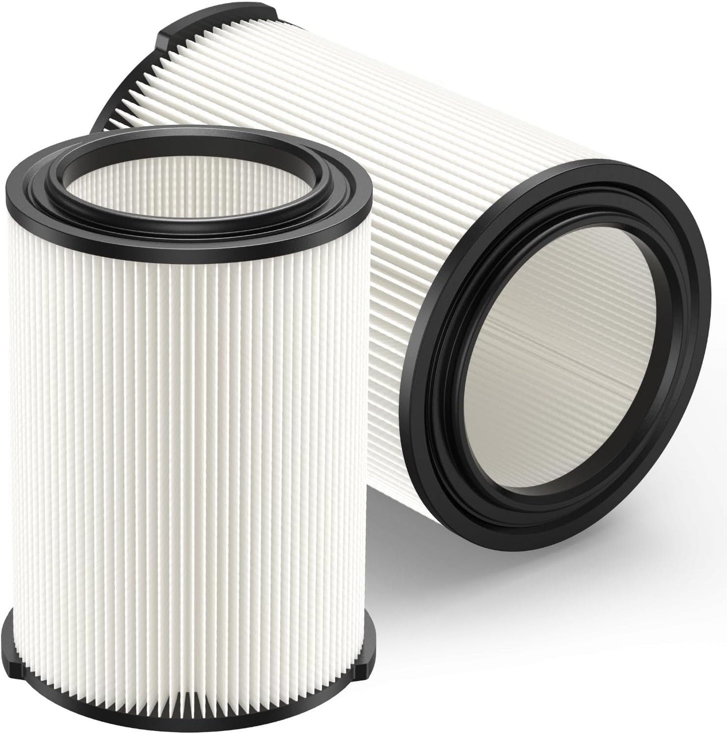 2-pack Standard Wet/dry Vac VF4000 Replacement Filter, Compatible with RIDGID Vacs 5-20 Galls Vacuum Cleaner