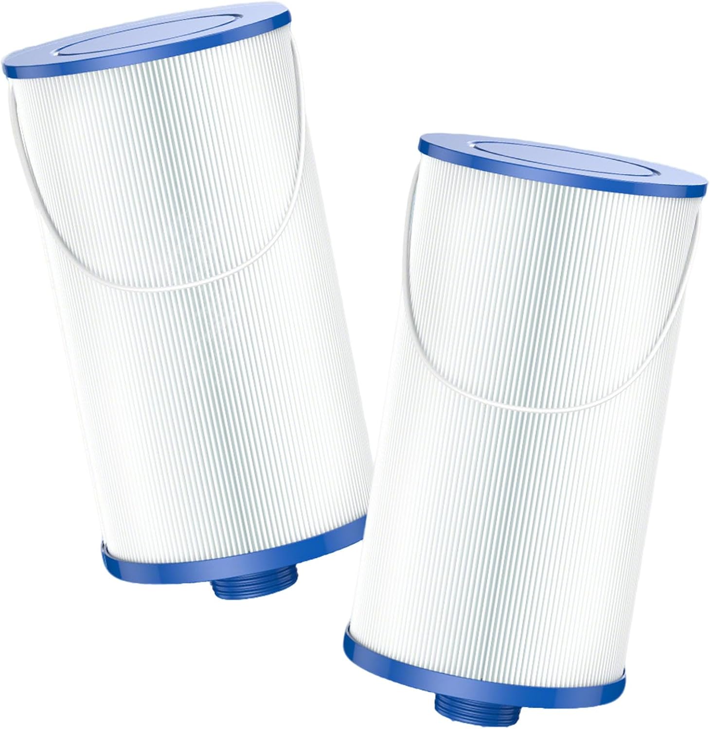 303279 Lifesmart Hot Tub Filter: Compatible with AquaTerra Spa Filter Replaces, Filbur FC-2402, 5CH-37, PFF42TC-P4, 78460, Freeflow, Bermuda, Aspire, Azure - 1.5" MPT Finer Thread Cartridge 2 Packs