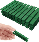 Clothes Pins, Red Green Wooden Clothespins for Arts and Crafts, Wreath, Strg Grip Close Pins Birchwood Clips Clothespin Clothing Pegs for Hanging Baby Clothing Photos, 2.83 Inch, Pack of 50