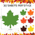 Glenmal 540 Sheets Thanksgiving Fall Leaf Sticky Notes Autumn Sticky Notepads Maple Leaves Shape Self Stick Cute Colorful Maple Leaf Note Memo Pad for Write Office Home, 3.15 Inch 18 Pads 6 Colors