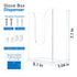 Acrylic Glove Dispenser, Wall-Mounted Glove Box Holder for Disposable Gloves Box & Tissue Box, Multipurpose Glove Box Organizer Glove Rack, Space Saving Design for Workshop Office Kitchen Garage