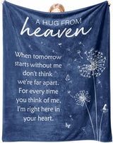 Sympathy Gifts for Loss of Loved One, Soft Flannel Memorial Blanket, Bereavement Gift Idea, Grief Sorry for Your Loss for Mom Dad Grandma Grandpa Sister - 50‘’ X 60‘’