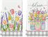 Buffalo Plaid Tulip Bloom Vase Spring Kitchen Towels Dish Towels, 18x26 Inch Farmhouse Summer Floral Decoration Hand Towels Set of 2