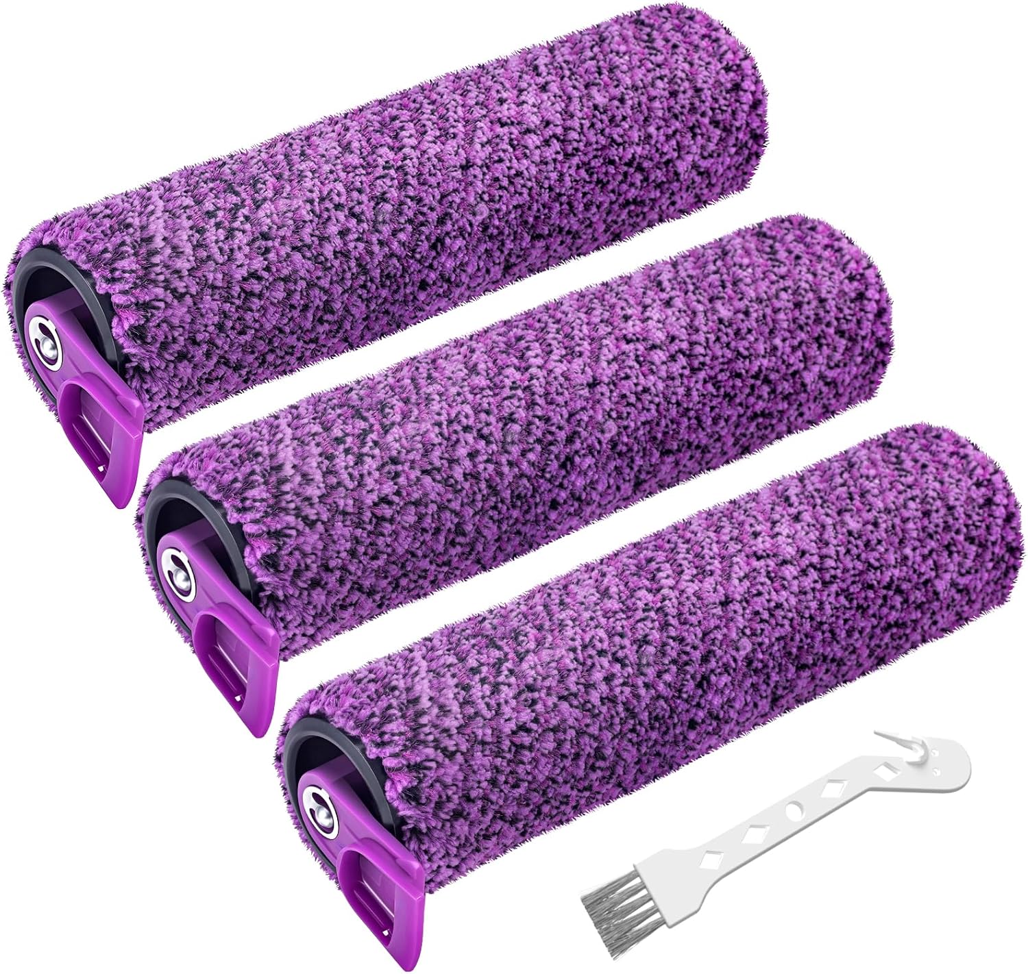 SD201 Brush Roller Shark Mop: Compatible with Shark Steam Pickup 3-in-1 Steam Mop SD200 SD201C SD201Q SD205 Models - Roll Brush 1 Cleaning Tool Replacement Parts Accessories Kit for Months 3 Pack