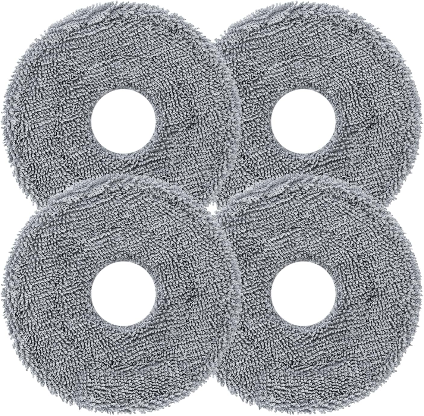 Rotating Mop Cloths for Saros 20 (4-Pack), 200 RPM Scrubbing, 30-Level Water Adjustment, Compatible with 212℉ Auto Wash & 131°F Drying, Reusable Mop Pads for Hardwood Tile Marble Carpet