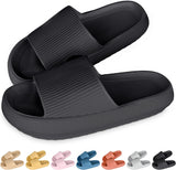 Pillow Slides Slippers for Women Men Cloud Slides Cloud Ultra-Soft Slippers Anti-Slip Open Toe House Slippers Unisex Bathroom Shower Pool Slides Comfortable Message Foam Summer Sandals Slippers