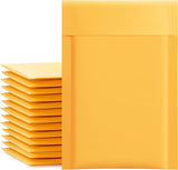 Kraft Bubble Mailers 4x8 Inch 50 Pack Yellow Padded Envelopes #000 Small Business Mailing Packages Self Sealing Tear Resistant Boutique Bulk Mail Shipping Bags Bubble Mailers