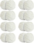 Chunky Yarn for Hand Knitting Soft Jumbo Bulky Fluffy Yarn for Crocheting Blanket Scarf DIY 8 Pack (Cream, 28yds, 8 Ounces Each)