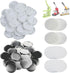 200 Sets 58mm(2.25 in) Blank Pin Back Buttons Parts for Button Maker Machine 58mm, Round Badge Making Supplies, Includes Metal Cover, Plastic Button Back Cover, Clear Film&Blank Paper