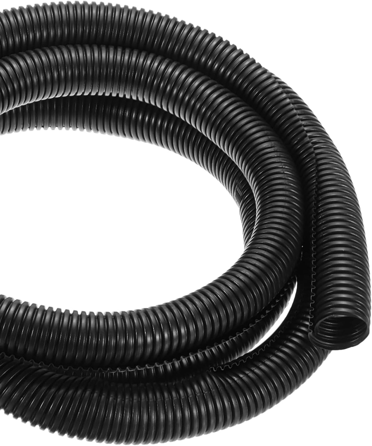 10ft Wire Loom Split Tubing 1 1/4 Inch(31.8 Mm) ID, Cord Protectors from Pet Flexible Conduit Cable Management for Office, Home, Garden, Black
