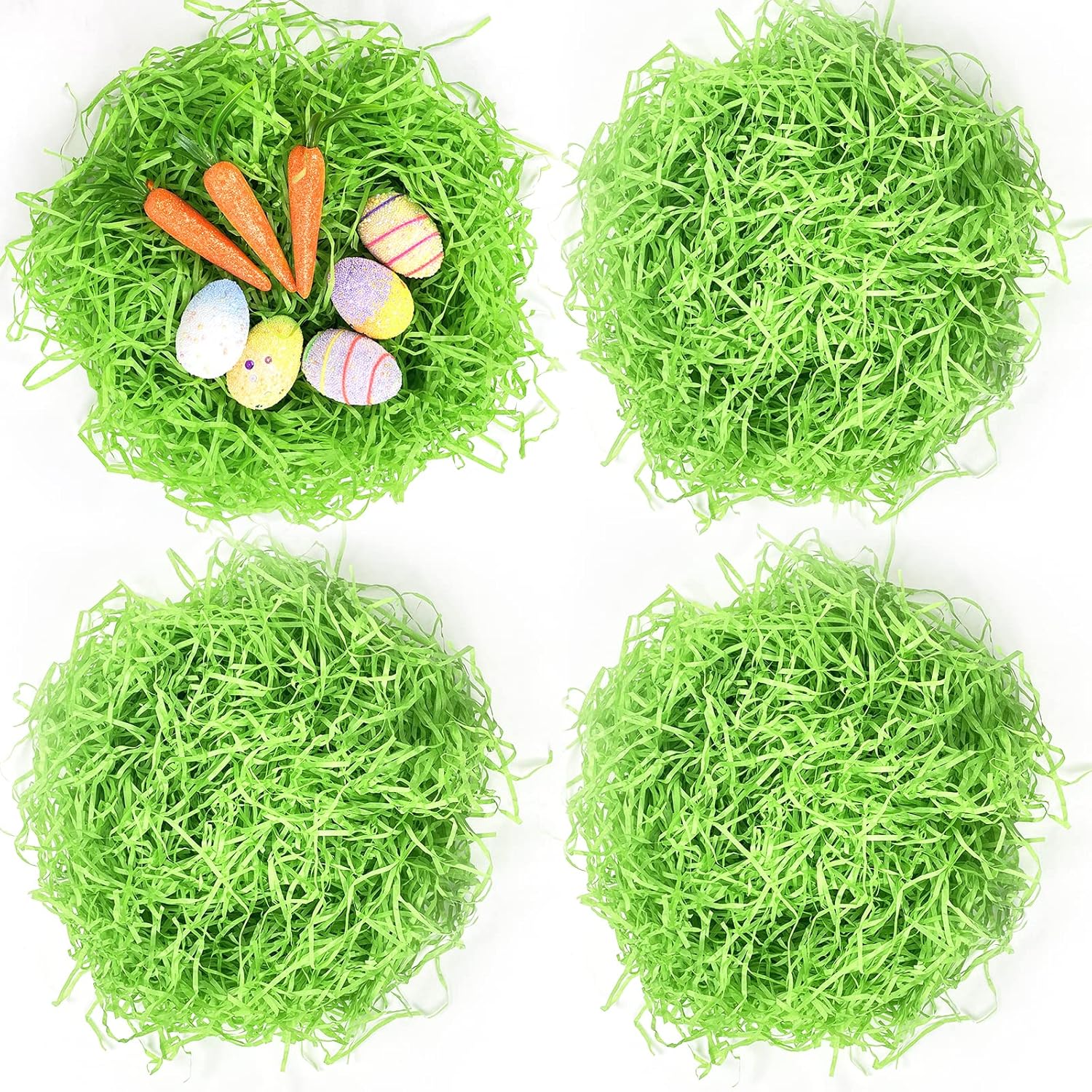 1/2 LB Easter Grass Basket Filler Recyclable Paper Shred for Easter Basket Filler Creative Eggs Decor Gift Wrap Crinkle & Filler Paper