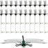 20 Pcs Dragon Fly Clips for Bugs Repellent, 3D Artificial Dragonfly Hat Clip, Dragonfly Garden Decor (20, Black*20 Pcs)