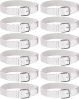 12 Pcs Baseball Belts Softball Belts Bulk for Adult and Youth Adjustable