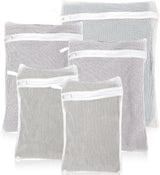 5-Piece Organic Cotton Laundry Bags with Zipper and Hanging Loop, 3 Sizes (S, M, L) Mesh Laundry Bag, Durable Cotton Mesh Laundry Bag for Delicate Underwear and Socks.