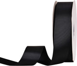 Black Grosgrain Ribbon 1 1/2 inch 50 Yards Black Ribbon for Gift Package Wrapping Floral Design Crafting Party Wedding Decorations