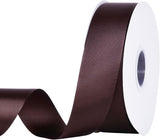 Brown Grosgrain Ribbon, 1 1/2 Inch 50 Yards, Great for Crafts Bows Flower Bouquet Wedding Home Decor Gift Wrapping