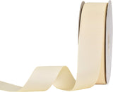 Ivory Grosgrain Ribbon, 1 1/2 Inch 50 Yards, Great for Crafts Bows Flower Bouquet Wedding Home Decor Gift Wrapping