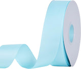 Light Blue Grosgrain Ribbon, 1 1/2 Inch 50 Yards, Great for Crafts Bows Flower Bouquet Wedding Home Decor Gift Wrapping