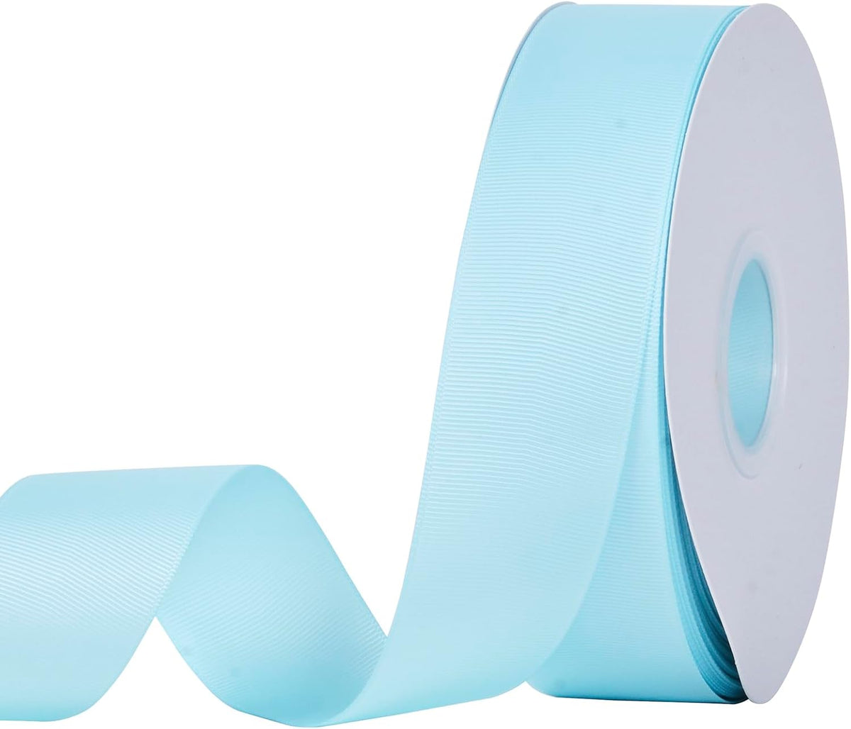 Light Blue Grosgrain Ribbon, 1 1/2 Inch 50 Yards, Great for Crafts Bows Flower Bouquet Wedding Home Decor Gift Wrapping