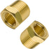 Brass Pipe Fitting Hex Bushing 3/4" NPT Male x 1/2" NPT Female Adapter 1200psi (2pcs)