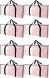 Extra Large Moving Bags with Zippers & Carrying Handles, Heavy-Duty Storage Tote for Space Saving Moving Storage, Fold Flat, Alternative to Box and Bin - 8 Pack, Semi-Transparent