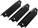 Grill Replacement Parts for Dyna-Glo 3-Burner Gas BBQ, Porcelain Grill Burner Covers, Heat Plates Shields, Flame Guards, 3 Pack